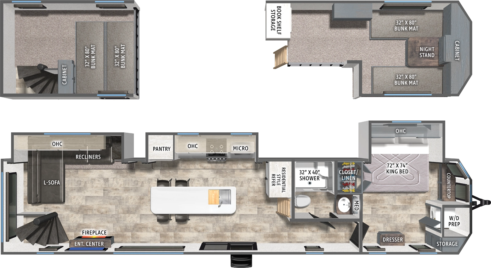 Puma Vista 423LFT Floorplan